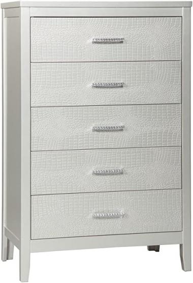 Ashley Furniture Signature Design - Olivet Chest of Drawers - Silver