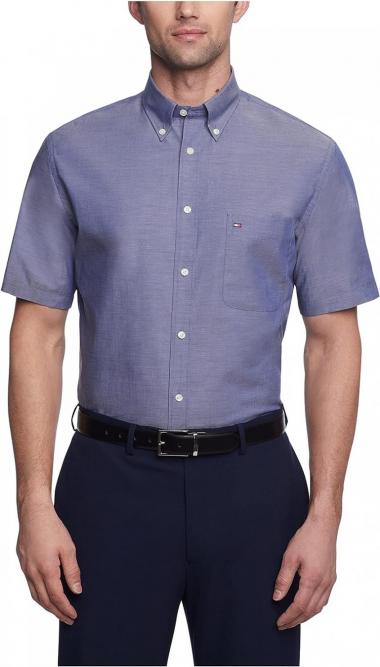 Tommy Hilfiger Men's Short Sleeve Button-Down Shirt