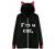 Fall Sweatshirts for Women Cute Cat Ear Hooded Zipper Casual Print Coats Blouse Long Sleeve Loose Tops