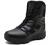 Bitiger Men's Combat Boots with Side Zipper Velcro and Casual Outdoor Mountaineering Trekking Commando Tactical Boots