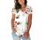 SAMPEEL Summer Floral Tops for Women Classic V Neck Tshirts Short Sleeve Cute Tops