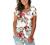 SAMPEEL Summer Floral Tops for Women Classic V Neck Tshirts Short Sleeve Cute Tops