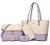 Women Fashion Handbags Wallet Tote Bag Shoulder Bag Top Handle Satchel Purse Set 4pcs