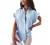 FARYSAYS Women's Casual Button Down Ruffle Short Sleeve V Neck Shirts Loose Blouses Tops