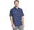 Van Heusen Men's Air Tropical Short Sleeve Button Down Poly Rayon Shirt