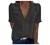 Womens Summer Long Sleeve V Neck Chiffon T Shirts Vintage Lace Pom Pom Blouses Office Work Tops Casual Flowy Tunics