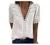 Womens Summer Long Sleeve V Neck Chiffon T Shirts Vintage Lace Pom Pom Blouses Office Work Tops Casual Flowy Tunics