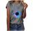 Women T-Shirt Trendy Floral Print Short Sleeve Cute Graphic Tee Tops T Shirts Casual Summer Crew Neck Tunic Blosues