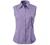 Womens Stretchy Fitted Sleeveless Office Business Button Down Collar Blouse Top