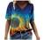 Women Plus Size Tops Vintage Aesthetic Printed Short Sleeve Summer T Shirts Basic Casual V Neck Tees Tshirt Blouses