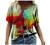 Women Plus Size Tops Vintage Aesthetic Printed Short Sleeve Summer T Shirts Basic Casual V Neck Tees Tshirt Blouses