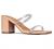 J. Adams Stormi Mules for Women - Square Toe Double Band Low Block Heel Sandals