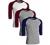 Sporty Two Tone Baseball Tee Shirt 3/4 Sleeve Raglan Matching Team Top