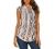 Halife Women's Sleeveless Floral Print V Neck Tunic Tank Tops Blouse Shirts