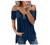 Women Cold Shoulder Casual Plus Size Spaghetti Strappy Tunic Tops Lace Short Sleeve Zip Up V Neck T Shirt Swing Blouse