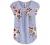 Milumia Women's Elegant Floral Print Petal Cap Sleeve Pleated Vacation Office Work Blouse Top