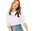 SheIn Women's Puff Sleeve Casual Solid Top Pullover Keyhole Back Blouse