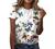 Summer Tops for Women Trendy Graphic Tees Cute Floral Print Loose Short Sleeve Aesthetic Shirts Casual T-Shirt Blouses