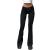 Viatabuna Y2k Flare Pants for Women Low Rise Black Bell Bottom Leggings Bootcut Trousers