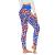 Smooto Tik Tok Leggings Women High Waist Workout Leggings Independence Day Leggings Running Tights Butt Lift Yoga Pants