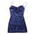 ZAFUL Women's Sexy Mini Party Club Satin Dress Spaghetti Strap Cowl Neck Slip Short Dress