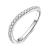 EAMTI CZ Wedding Band for Women 925 Sterling Silver Half Eternity Stackable Ring Size 3-13