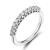 EAMTI CZ Wedding Band for Women 925 Sterling Silver Half Eternity Stackable Ring Size 3-13