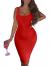 YMDUCH Women's Sexy Bodycon Midi Dress Basic Sleeveless Tank Club Dress