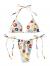 SOLY HUX Women's Floral Print Halter Triangle Tie Side Bikini Set Two Piece Swimsuits