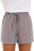 NEYOUQE Womens Cotton Linen Casual Summer Elastic Waist Comfy Shorts with Pocket