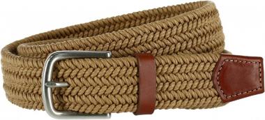 CrookhornDavis Men's Boca Braided Waxed Cotton Stretch Belt