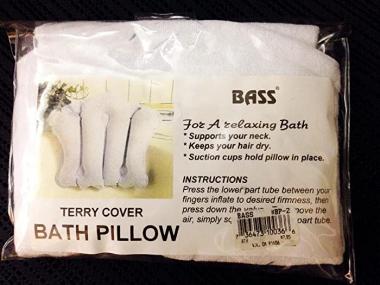 Terrycloth Bath Pillow Bass Brushes 1 Bath Pillow