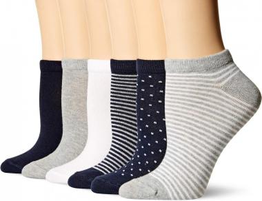 Amazon Essentials Women's Casual Low-Cut Socks, 6 Pairs