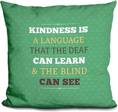 LiLiPi Kindness Decorative Accent Throw Pillow