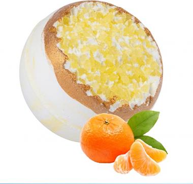 NNAA 1 Pcs Volcanic Salt Bath Bomb, 4 Colors, Moisturizing Exfoliating Coarse Salt Bath Ball