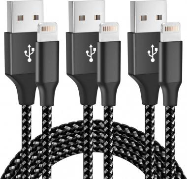 iPhone Charger [Apple MFi Certified] 3Pack 10FT Lightning Cable Fast Charging Nylon Braided iPhone Charger Cord Compatible with iPhone 13 12 11 Pro Max XR XS X 8 7 6 Plus SE and More