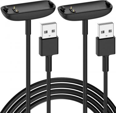 lepmok Charger for Fitbit Inspire 3, Charger Cable Compatible with Inspire 3 Replacement Charging Cable, 2-Pack, (3.3ft/1.0ft)