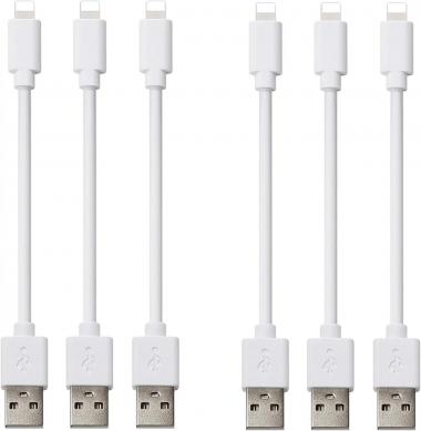 Short Phone Charger Cable (6 Pack 1 FT Cord) Compatible with Cellphone, All USB Charging Station, CLZHome Fast Charge & Sync Data Cables for Phone 11 Pro Xs MAX XR X 8 7 7 Plus 6s 6s Plus 6 6 Plus