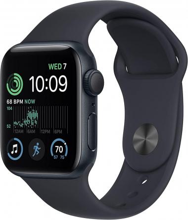 Apple Watch SE (2nd Gen) [GPS + Cellular 40mm] Smart Watch w/Midnight Aluminum Case & Midnight Sport Band - M/L. Fitness & Sleep Tracker, Crash Detection, Heart Rate Monitor, Water Resistant