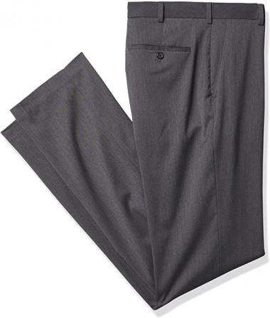 Van Heusen Men's Big and Tall Air Straight Fit Stretch Flat Front Dress Pant