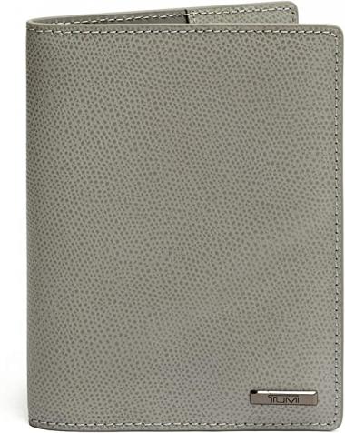 TUMI - Province Passport Cover Holder - Wallet for Men and Women - Elephant Grey