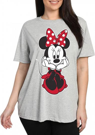 Disney Womens Plus Size T-Shirt Minnie Mouse Print