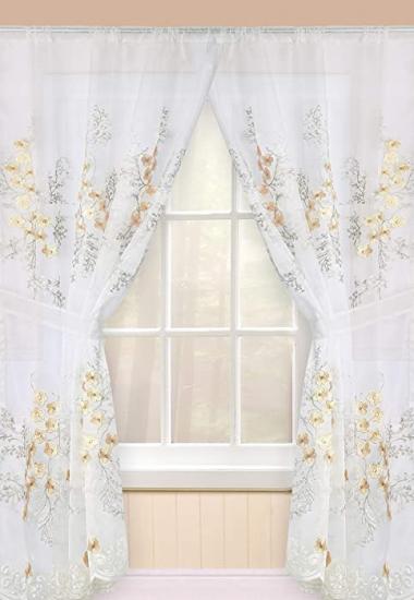 Popular Bath 950380 Bloomfield, Window Curtain, Beige