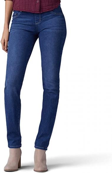 Lee Women's Sculpting Fit Slim Leg Pull on Jean