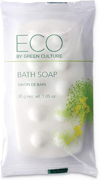 Eco By Green Culture Spegcbh Bath Massage Bar, Clean Scent, 1.06 Oz, 300/Carton