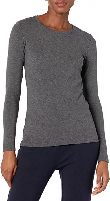 Amazon Essentials Women's Classic-Fit Long-Sleeve Crewneck T-Shirt (Available in Plus Size)