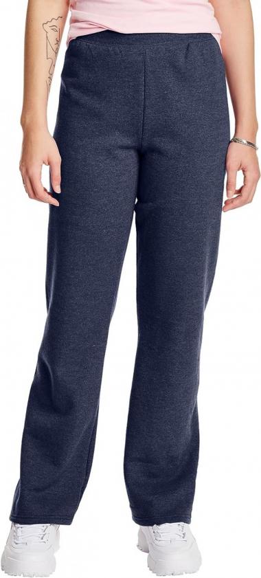 Hanes Women’s Sweatpants, ComfortSoft EcoSmart Open Leg Fleece Sweatpants