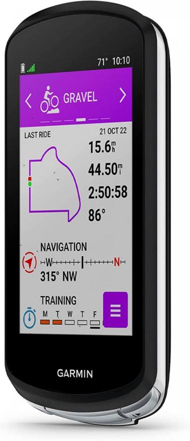 Garmin Edge® 1040 Solar, GPS Bike Computer with Solar Charging Capabilities, On and Off-Road, Spot-On Accuracy, Long-Lasting Battery, Device Only