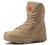 Bitiger Men's Combat Boots with Side Zipper Velcro and Casual Outdoor Mountaineering Trekking Commando Tactical Boots