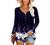 Womens Henley V Neck Casual Blouse Button Down T Shirts Flare and Flowy Tops